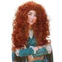 JoneTing Long Curly Orange Wig +(Wig Cap) Female Red Curly Wig Women Orange Cosplay Wig for Princess Costume Party Wigs for Halloween Christmas