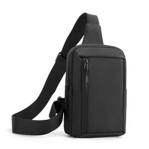 Sireck Crossbody Bag,Cross Body Fanny Packs for Men Women Trendy,Black Small Sling Bag Phone Chest Bag for Workout Running Traveling Hiking (Black)