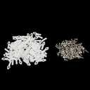 Sscon 100Pcs LED Strip Light Mounting Bracket LED Light Clips for 10mm Width White
