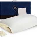 Talatex Talalay 100% Natural Premium Adjustable Latex Pillow, Shredded Latex Pillow Helps Relieve Pressure, Perfect Package Best Gift with Removable Tencel Cover (SilkStrand, Standard)