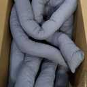 WNPETHOME XL Extra Large Dog Bed, Washable Dog Couch with Removable Waterproof Cover, Orthopedic Large Pet Sofa Bed with Bolster Sides for Sleeping (Grey)