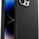 OtterBox iPhone 14 Pro Max (ONLY) Symmetry Series+ Case - Black, Ultra-Sleek, Snaps to MagSafe, Raised Edges Protect Camera & Screen