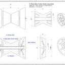 3" Boat Bow Trailer Roller Assembley with End Bells with 1/2" Shaft, fits 3 Inch Boat Trailer Bracket