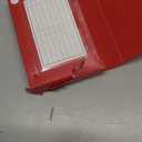 Index Card Holder Red, 3x5 Note Flash Card Organizer Case, File Box with 5 Dividers, Notecard Box Holds 100 Cards, 1 Pack By Enday