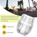 4 PCS Deer Whistles for Cars, Avoid Collisions Animal Alert Device with Adhesive Tapes, Universal Deer Warning Whistle for SUVs Trucks Motorcycles, Car Accessories (White)