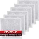 6 Pcs 20x20 Replacement Filter Pads Compatible with Dynamic Air Cleaner