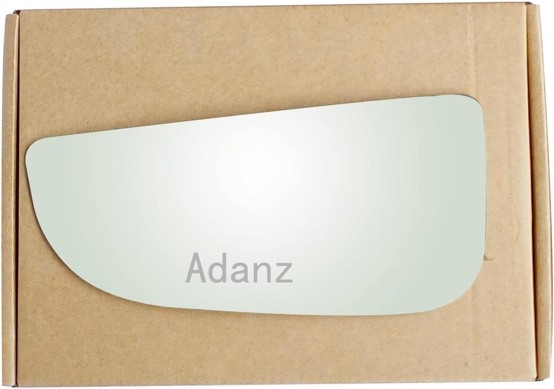 Lower Towing Mirror Replacement Glass fit for 2010-2023 Dodge Ram 1500 2500 3500 Pickup Truck Full Size Driver Left Side LH Convex Non Heated, Including Adhesive Pads