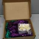 Newcotte 4 Pcs Mermaid Costume for Women Sequin Tube Top Skirt Pearl Waist and Head Chain for Halloween Cosplay (Small, Green, Purple)