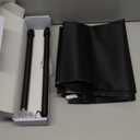 G-WACK Blackout Curtains, No Drill Blinds for Indoor Windows with Magnetic Snaps,100% Blackout Roller Shades Window Cover, Heat-Insulated Black Out Blinds & Shades for Various Scenes(36" x 60",Black)