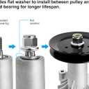 130794 Spindle 153535 Pulley Compatible with Craftsman Mower - Spindle Assembly with Pulley Compatible with Craftsman LT1000 LT2000 DYT4000 42" Deck Tractor, HU, Pou LAN Pro Riding Mower