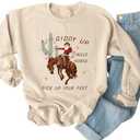 Yimoya Leopard Merry Christmas Tree Sweatshirt Womens Plaid Holiday Merry Blouse Xmas Tops XL