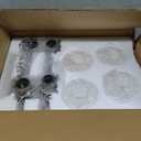 4-Light Bathroom Light Fixtures,Brushed Nickel Vanity Lighting Fixtures,Modern Wall Lighting Sconces for Mirror Bedroom Living Room Vanity Table Hallway