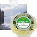 Aventik Fly Line Fishing Floating Line Percerption Line Weight Forward Fishing Line Ultra Low Stretch Core Loops Line Tri-Colored Loading Zoom Welded Loops Line ID (WF4F, Light green+dark green+yellow)