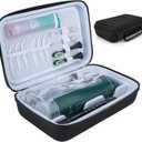 Portable Water Flosser Travel Case, Oral Irrigator Organizer, Sturdy EVA Case for Flosser, Electric Toothbrush, Toothpaste and Accessories - Black