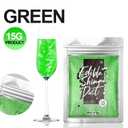 Green Edible Glitter for Cocktails Easter Luster Dust Edible Cake Glitter 15g Food Grade Drinks Shimmer Powdered for Cupcake Fondant Baking Chocolate Strawberry Candy Cookie