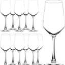 YANGNAY Wine Glasses (Set of 12, 13 Oz), Clear Wine Glasses for Red or White Wine, Smooth Rim, Dishwasher Safe