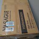 VASAGLE Coat Rack, Hall Tree with Shoe Bench, 4-in-1, 9 Removable Hooks