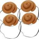4Pcs Cartoon Poop Hat Funny Costume Headgear for Parties Realistic Poop Design for Cosplay Games Interactive Fun for Halloween Events Novelty Poop Props