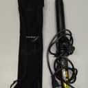 Lanvier 1 Inch Extra Long Hair Curling Iron with Ceramic Tourmaline Barrel, Professional Hair Curler up to 450F with Dual Voltage for Worldwild Use, Hair Waving Style Tool for Girls&WomenBlack