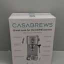 CASABREWS CM5418 Espresso Machine 20 Bar, Compact Espresso Maker with Steam Milk Frother, Stainless Steel Coffee Machine with 34oz Removable Water Tank for Cappuccino, Gift for Women or Men, Silver