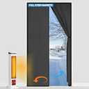 HOMWMPA Magnetic Thermal Insulated Door Curtain Fits Door Size 36" x 82", Curtain Size 38" x 83", Thicker Layered Fabric Insulated Door Cover, Keep Warm Winter & Cool Summer, Dark Grey Fabric - Amazon.com