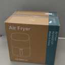 Sweetcrispy Air Fryer 6QT with Window, Square Airfryer Oven 12-in-1 for Family, 400F Rapid Air Crispy Technology, Roast Bake Dehydrate, Nonstick & Easy-Clean Basket,Grey