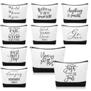 Sanwuta 30pcs Inspirational Makeup Bags Bulk Valentine's Day Gifts for Women Cosmetic Bags Cosmetic Pouch with Zipper Thank You Gift for Coworkers Employee (Classic)