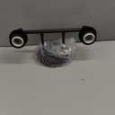 Track Lighting Kit, 2-Light Adjustable Flush Mount Ceiling Light, Black Flexibly Rotatable LED Ceiling Spotlight Fixtures for E27 Bulb, Kitchen, Living Room, Bedroom, Hallway