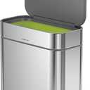 simplehuman Compost Caddy, Detachable and Countertop Bin, 4 Liter / 1.06 Gallon, Brushed Stainless Steel