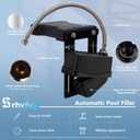 Advanced Automatic Pool Water Level Regulator, 2''-9'' Levelr Height, Stainless Steel Frame with Stainless Steel Braided Hose, Suitable for bathtubs, Swimming Pools, and Ponds.