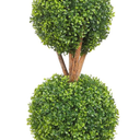 VEVOR Artificial Boxwood Topiary Tree, 48 inch Tall, Triple Ball-Shaped Faux Topiary Tree, Green Faux Plant with Replaceable Leaves & Pot for Decorative Indoor/Outdoor/Home/Office, Pack of 1