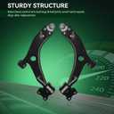 Front Lower Control Arm and Ball Joint Assembly Compatible Volvo C30 C70 S40 V50 Driver Passenger Side AUQDD 2PCS K620598 K620599 Left Right Professional Suspension