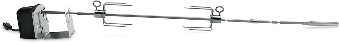 Weber Grill Rotisserie Kit for Genesis II 200/300 Series - Great for Slow Roasting Chicken, Lamb, Ribs, or Turkey on Your Grill; Includes Spit, Forks, and Motor