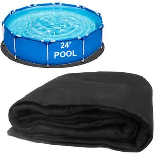 24-Foot Round Heavy-Duty Puncture Resistance Pool Liner Pad  Extra-Thick Ground Protector for Above Ground Swimming Pools