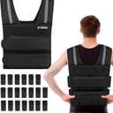 Adjustable Weighted Vest for Men Women with Removable Iron Weights, 24lbs/40lbs Body Weight Vests Adjustable for Running, Training Workout, Jogging, Walking (Black)