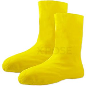 Hazmat Boot and Shoe Covers For Hazardous Materials - Explosives, Gases, Flammable Liquids, Peroxide and More  XL Yellow 12" Over the Shoe Protectors - by Xpose Safety