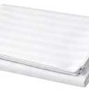 Continental Bedding 300 Thread Count 100% Cotton Pillow Protector Damask Stripe Zippered Cover, Standard, Queen, King, 1 Pack or 2 Pack