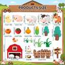 20PCS Farm Animal Cake Toppers Farm Animals Cake Decorations with Cow, Pig,Horse, Sheep,Chicken Duck for Farm Themed Birthday Party Supplies Baby Shower