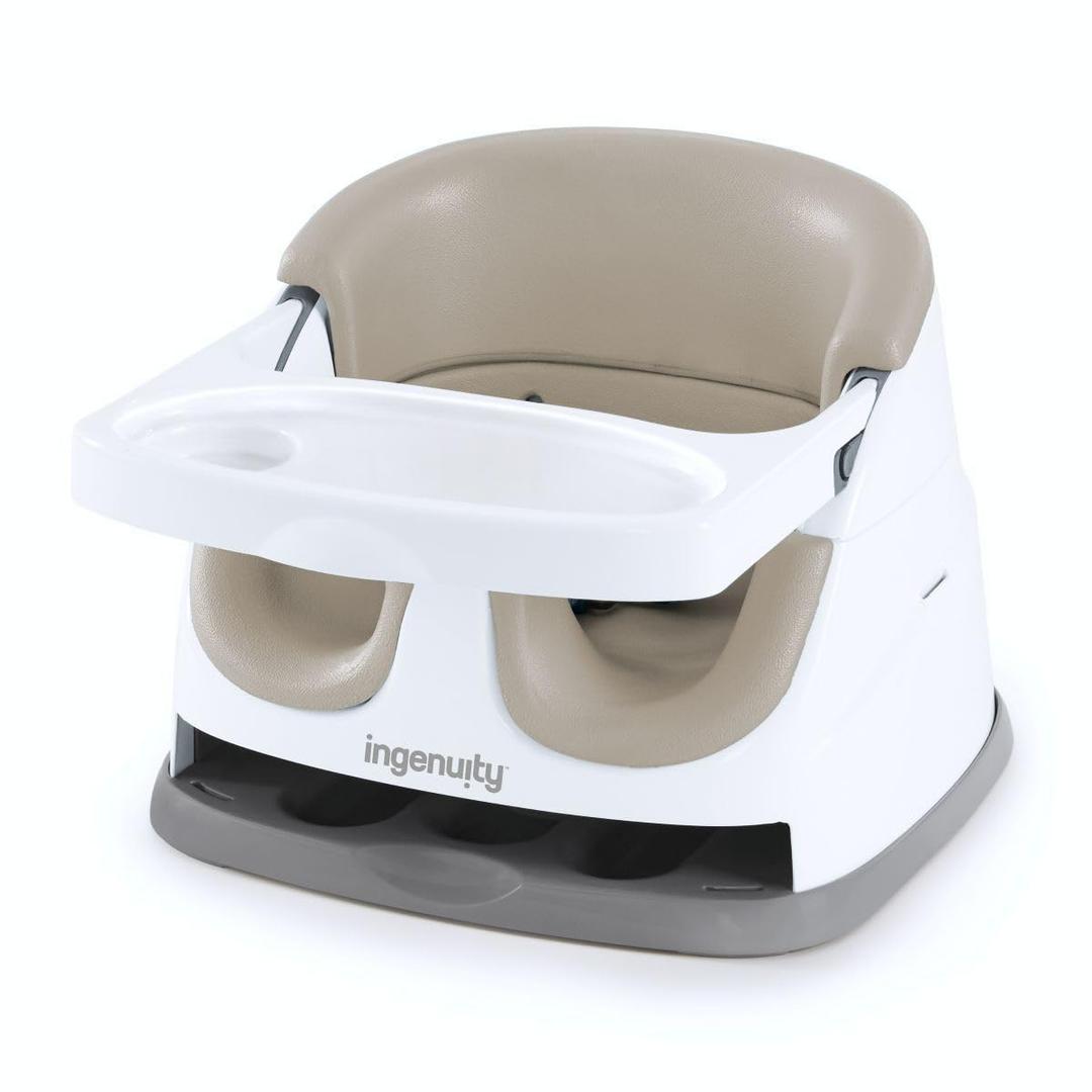 Portable Infant Feeding Chair w/Ingenuity Seat - Beige, 6M-3Y