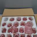 RUCKAE Pink Flower Vase in Bulk 22 Glass Bud Vases Vintage Small Vases for Centerpiece Table Wedding Decorations Home Decor Party (Pink)