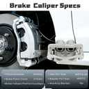 Brake Caliper Assembly Calipers Set Fit for Cadillac Escalade 2002-2006, for Chevrolet 1999-2009, for GMC 1999-2008, for Yukon Tahoe Savana Safari Express Silverado Sierra, Replace 18-B4728 18-B4729