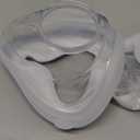 2PCs Replacement F20-Style Fabric Mask (Small) - No Silicone Contact, CPAP Full Face Cushion Wrapped by Cooling Fabric for Airfit F20 & Airtouch F20, No Stuffiness Even in Hot Weather (Blue-S)