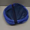 [Reinforced] Strong Mesh Pop-up Laundry Hamper, Quality Collapsible Laundry Basket with Durable Handles Solid Bottom High Carbon Steel Frame, Easy to Open and Fold Flat for Storage(Blue) (2-Pack)