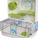 MidWest Homes for Pets Hamster Cage | Awesome Arcade Hamster Home (White) | 18.11 x 11.61 x 21.26 Inch
