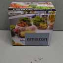 Onader Mixing Bowl Set of 5 for Kitchen, Stainless Steel Metal Nesting Mixing Bowls with Khaki Lids  Size 1.5, 2, 2.6, 3.5, 4.6QT