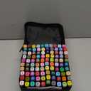 101 Colors Alcohol Markers Dual Tips Permanent Art Marker Pen for Adult, Alcohol-Based Highlighter Pens Sketch arts set for Coloring,Painting, Sketching and Drawing with Carrying Case (black)