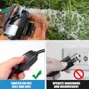 Water Transfer Pump, 115V 1/10HP Electric Utility Pump with On/Off Switch 2 * 6 ft Water Hoses Kit for Removing Water from Garden Pools Aquariums Hot Tub Draining 1/8 Low Suction for Rain Barrel