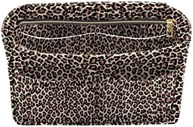 LEXSION Felt Purse Bag Organizer Insert with zipper Bag Tote Shaper Fit Speedy Neverful PM MM