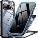 Temdan for Google Pixel 10 Pro XL Case Waterproof,Built-in Lens & Screen Protector[Full Body Shockproof][Military Dropproof][Dustproof][IP68 Underwater] for Pixel 10 Pro XL 6.8-Blue/Clear