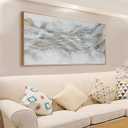 Abstract Wall Art Framed Ready To Hang Home Decor Artwork Simple Modern Art Pieces With Gold And Gray Textures Wall Art Prints Canvas Painting Small Size For Living Room Bedroom Office Decoration 20"X 40"
